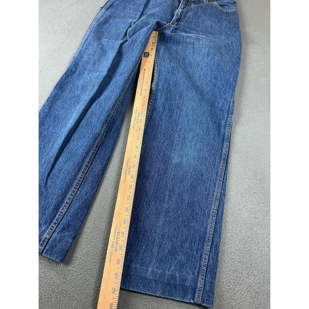 Vintage Calvin Klein Jeans Womens 14 Blue High Rise Relaxed Straight Denim USA - Picture 2 of 13